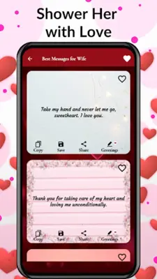 Love Messages For Wife & Poems android App screenshot 3